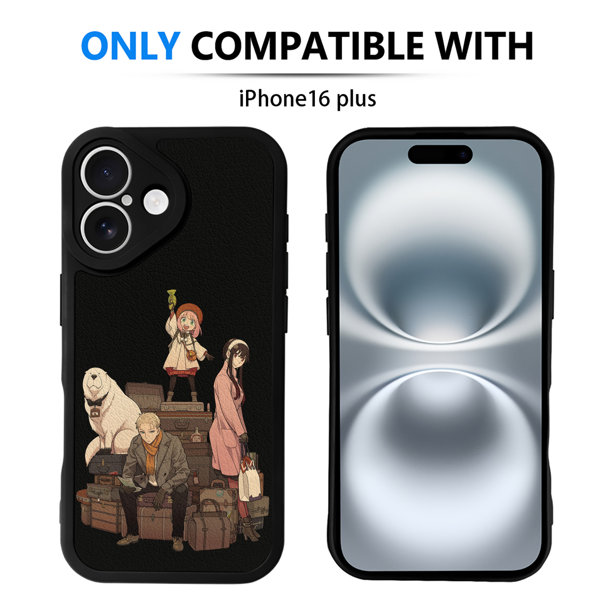 （画像用） SPY×FAMILY间谍家家酒 【iPhone 16シリーズ対応】シリコンスマホケース（レザー調） 材質：シリコン